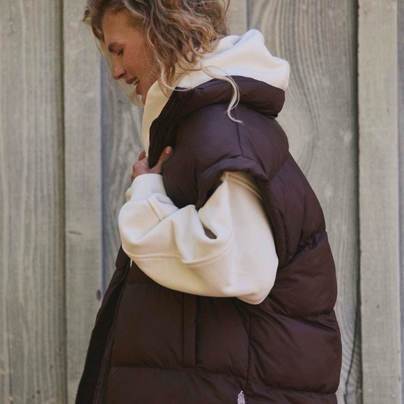 FP Movement In A Bubble Puffer Vest Black Size Medium - Picture 4 of 10